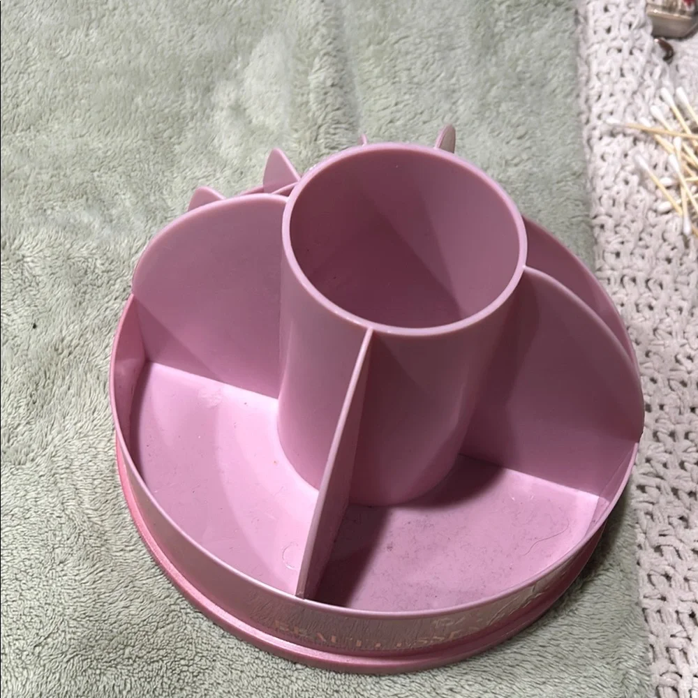 Pink Rotating Makeup Organizer